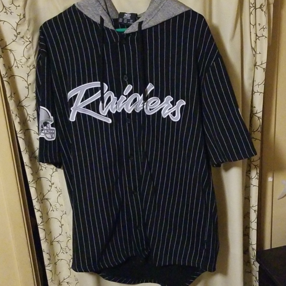Oakland Raiders short sleeve sweatshirt